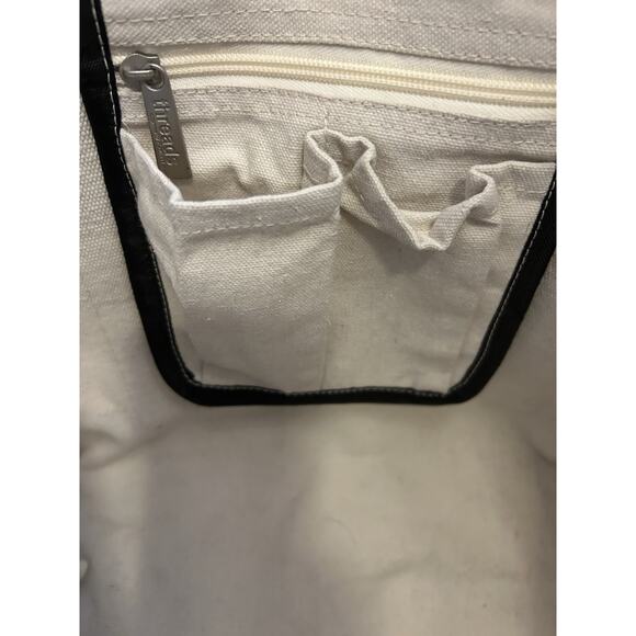 The Ritz-Carlton Canvas Boat Tote Bag Beige Blue Beach 5 Star Luxury RARE Naples - Picture 16 of 16